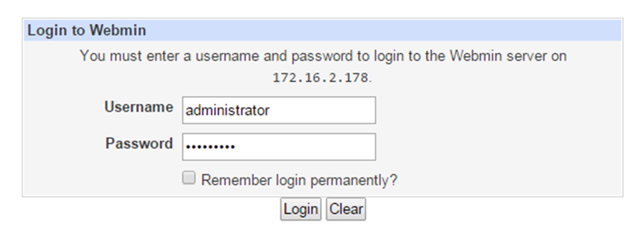 Enter a username. Webmin FTP сервер.