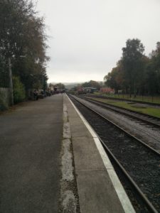 Looking down the platform at Rowsley South station