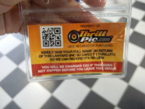 One side of the media lanyard