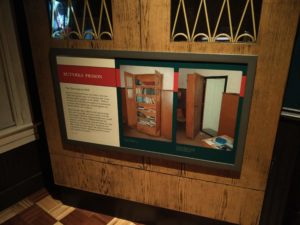 A replica hidden door that took interrogated citizens to Butyrka Prison