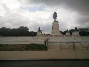 The Ulysses S. Grant Memorial in the foreground, with the Washington Monument in the background