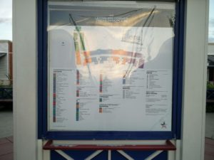 A directory map of the Leesburg shopping outlet