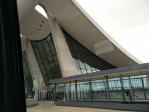 A view of the side of Washington Dulles Airport