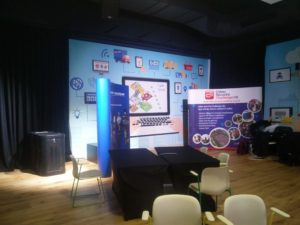 More artwork on the walls of the competition hall